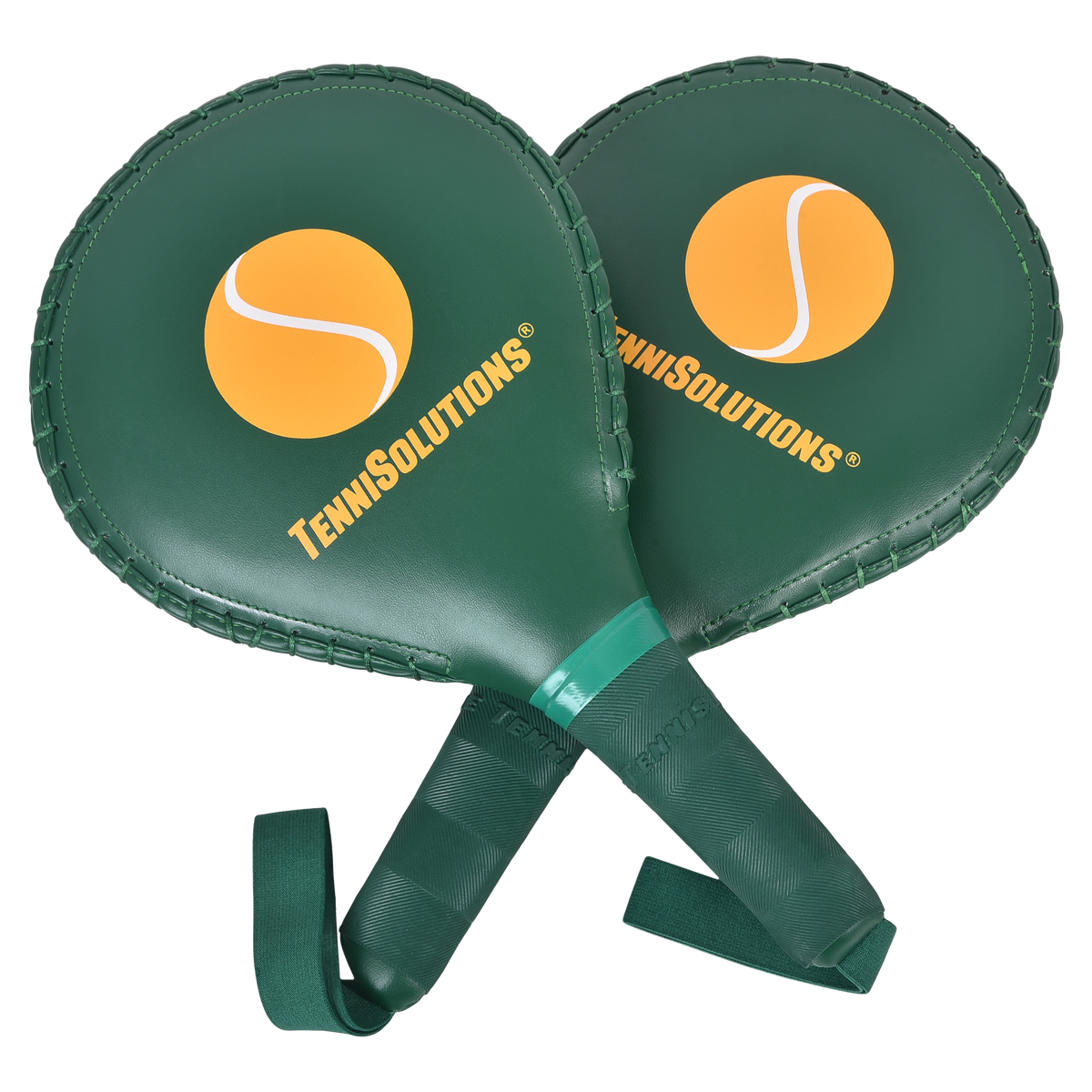 Dark green LIGHT TenniSolutions Training Pads, 270 to 280 grams