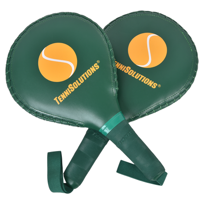 Dark green LIGHT TenniSolutions Training Pads, 270 to 280 grams